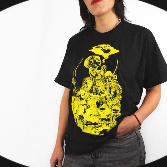 NWOT Supreme Mutants Tee Tshirt Black Highlight Yellow Logo Back Size L - Picture 9 of 9